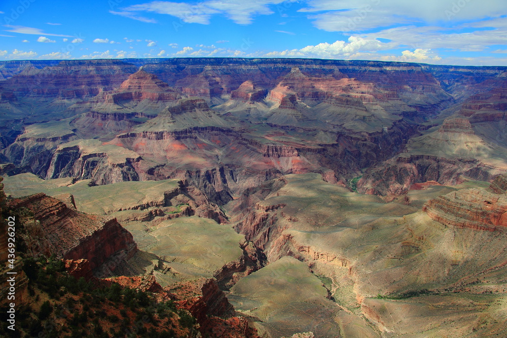 Arizona, Grand Canyon - 09 03 2012: Panoramic view of the Grand Canyon