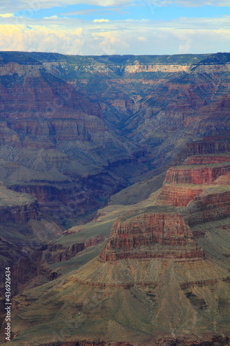 Arizona, Grand Canyon - 09 03 2012: Panoramic view of the Grand Canyon