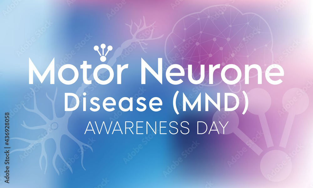 Motor neurone disease (MND) awareness day is observed every year on August 21. it is an uncommon condition that affects the brain and nerves. It causes weakness that gets worse over time. vector art Motor neurone disease (MND) awareness day is observed every year on August 21. it is an uncommon condition that affects the brain and nerves. It causes weakness that gets worse over time. vector art