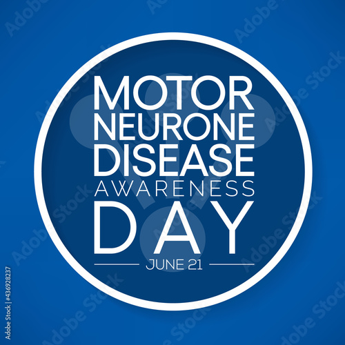 Motor neurone disease (MND) awareness day is observed every year on August 21. it is an uncommon condition that affects the brain and nerves. It causes weakness that gets worse over time. vector art