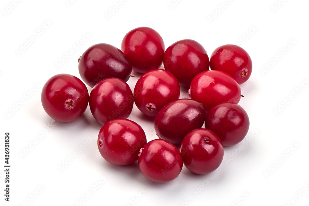 Cranberry, isolated on white background. High resolution image. Cranberry, isolated on white background. High resolution image.