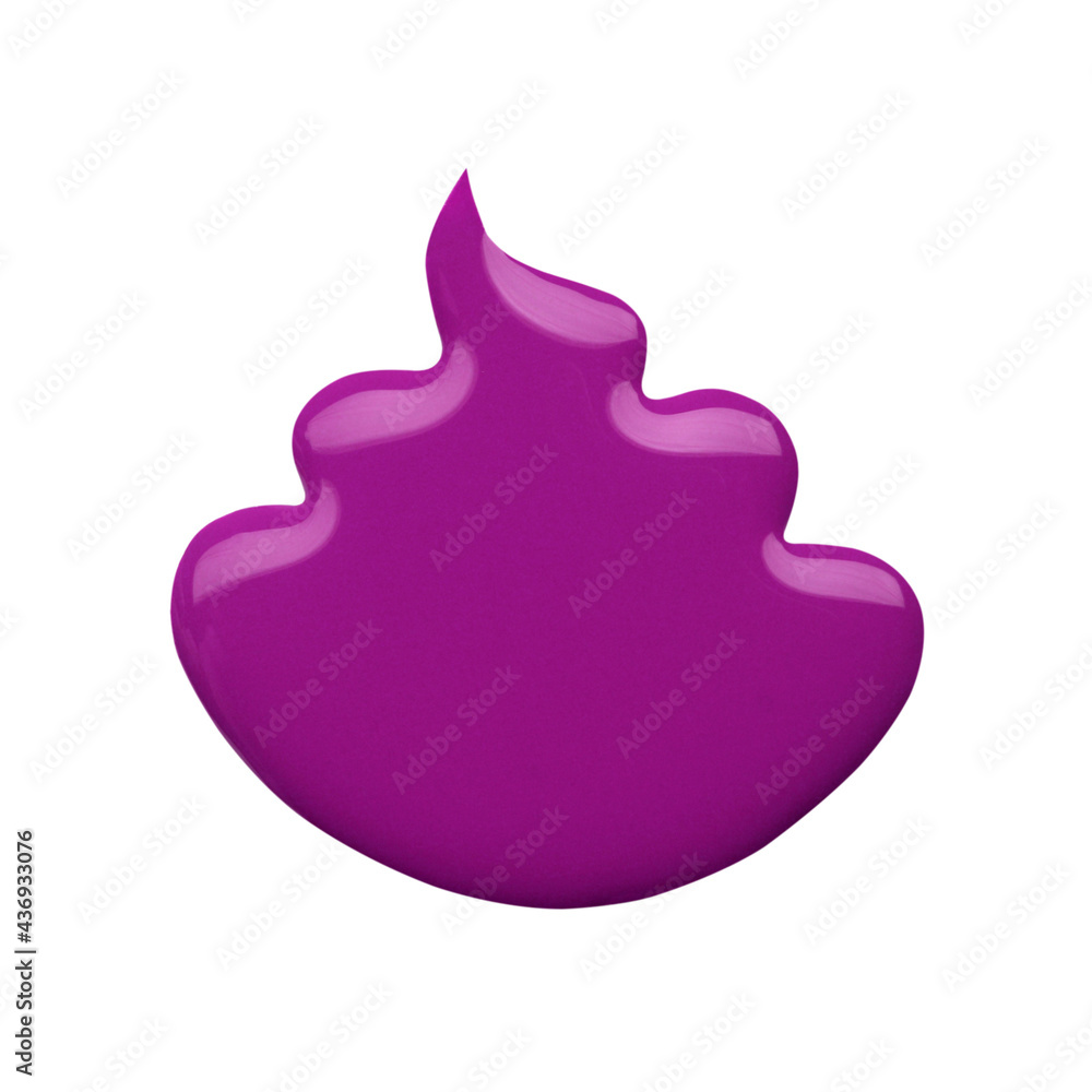 Blot of purple nail polish isolated on white Blot of purple nail polish isolated on white