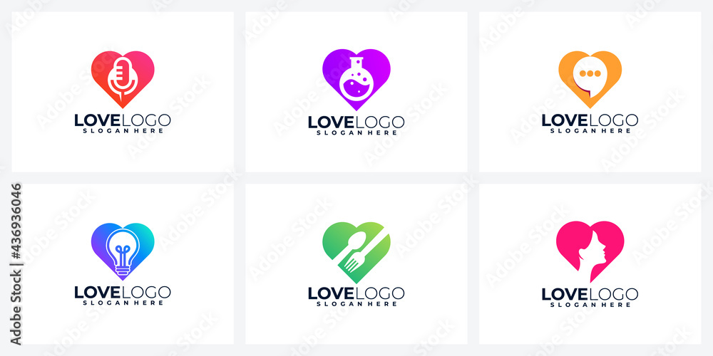 logo abstract heart logo design logo abstract heart logo design