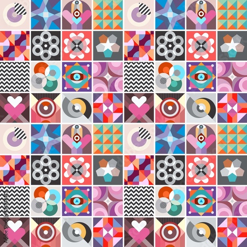 Patrones geométricos. Fondo abstracto. Figuras geométricas.