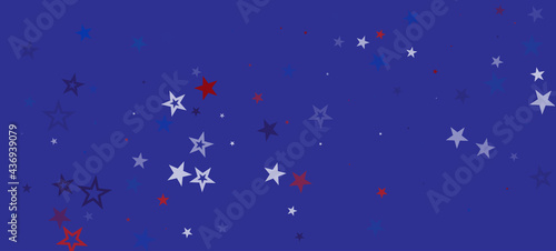 National American Stars Vector Background. USA 4th of July Veteran's 11th of November President's Labor Independence Memorial Day
