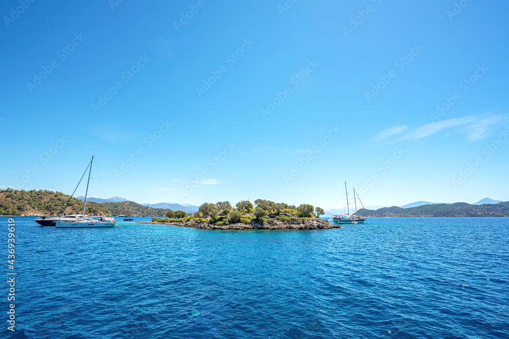 Gocek is famous for its natural beauty and crystal clear sea among the sailors not only in Turkey but also abroad, is surrounded by 12 islands in Turkey Gocek is famous for its natural beauty and crystal clear sea among the sailors not only in Turkey but also abroad, is surrounded by 12 islands in Turkey