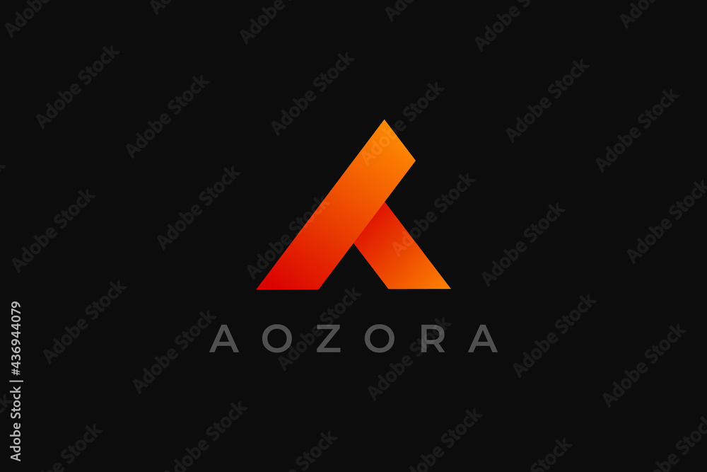 Unique modern geometric creative elegant letter A logo template. Vector icon. Unique modern geometric creative elegant letter A logo template. Vector icon.