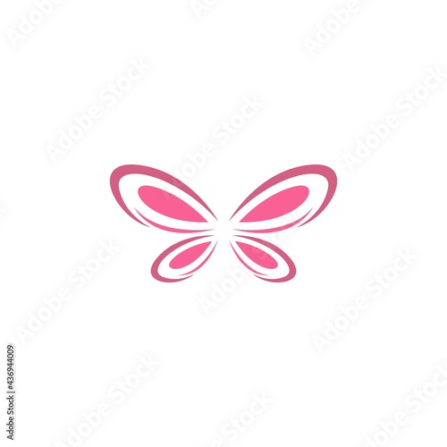 Butterfly icon logo design concept template illustration