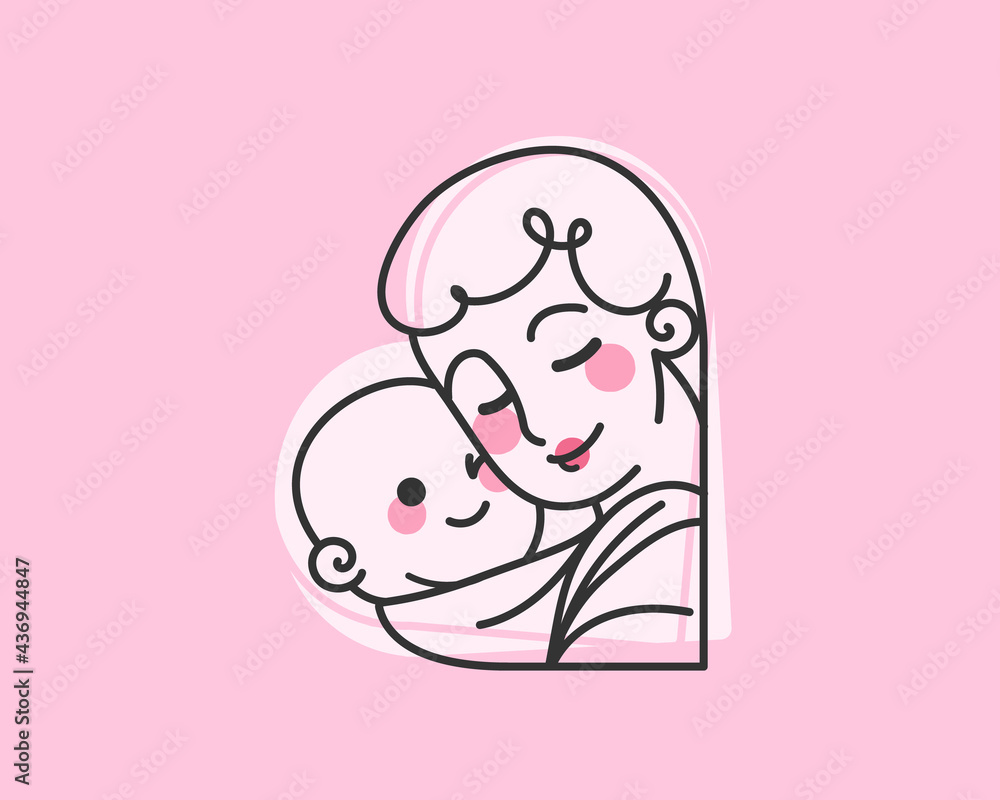 Mom n' Baby Lineart I Love You Mom n' Baby Lineart I Love You