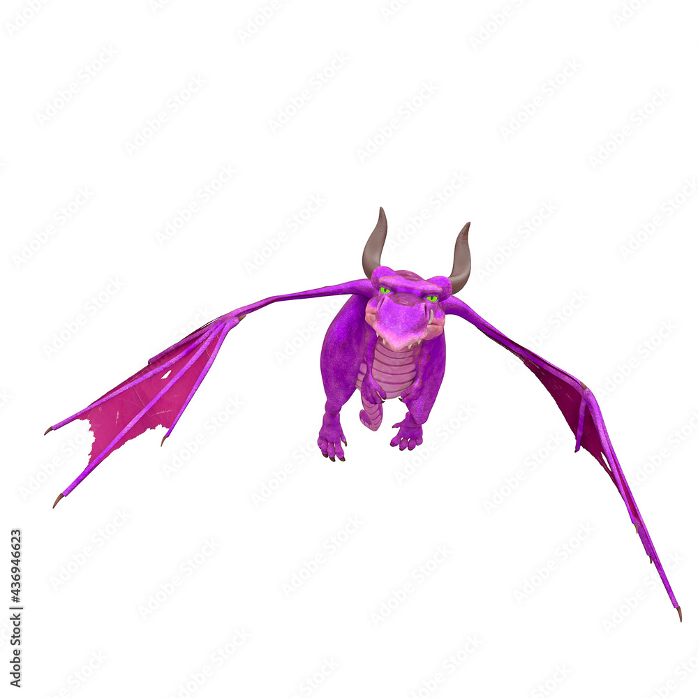 Obraz premium mythical dragon is going