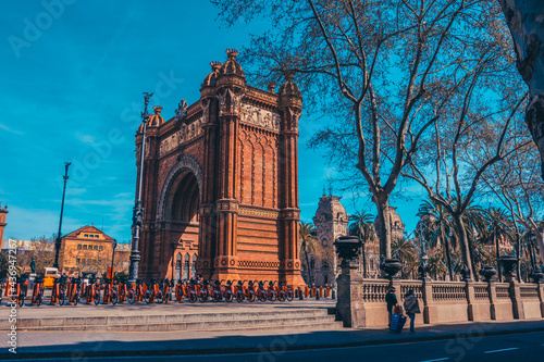 Canvas Print arc of barcelona