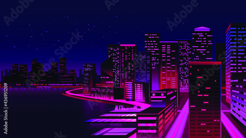 night city skyline