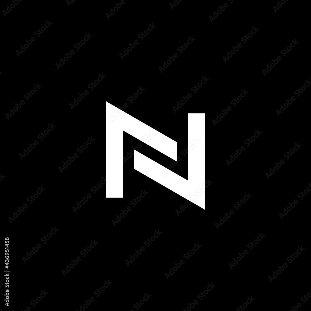 N letter logo design N letter logo design