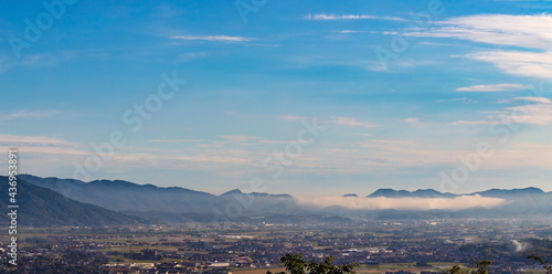 島根県の三本松公園から出雲市内を展望 © tennen