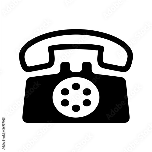 Cell phone icon, vector and glyph