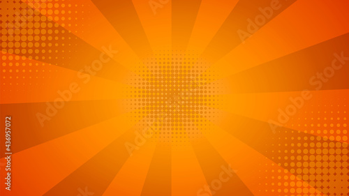 Comic radial speed lines background. Vector illustration.