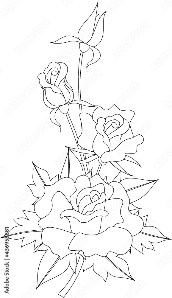 design for embroidery pattern or picture decoration