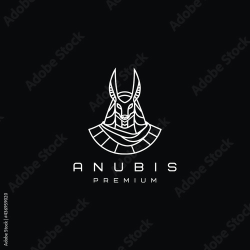 Anubis logo vector icon  illustration