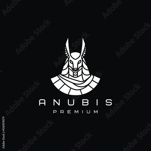 Anubis logo vector icon  illustration