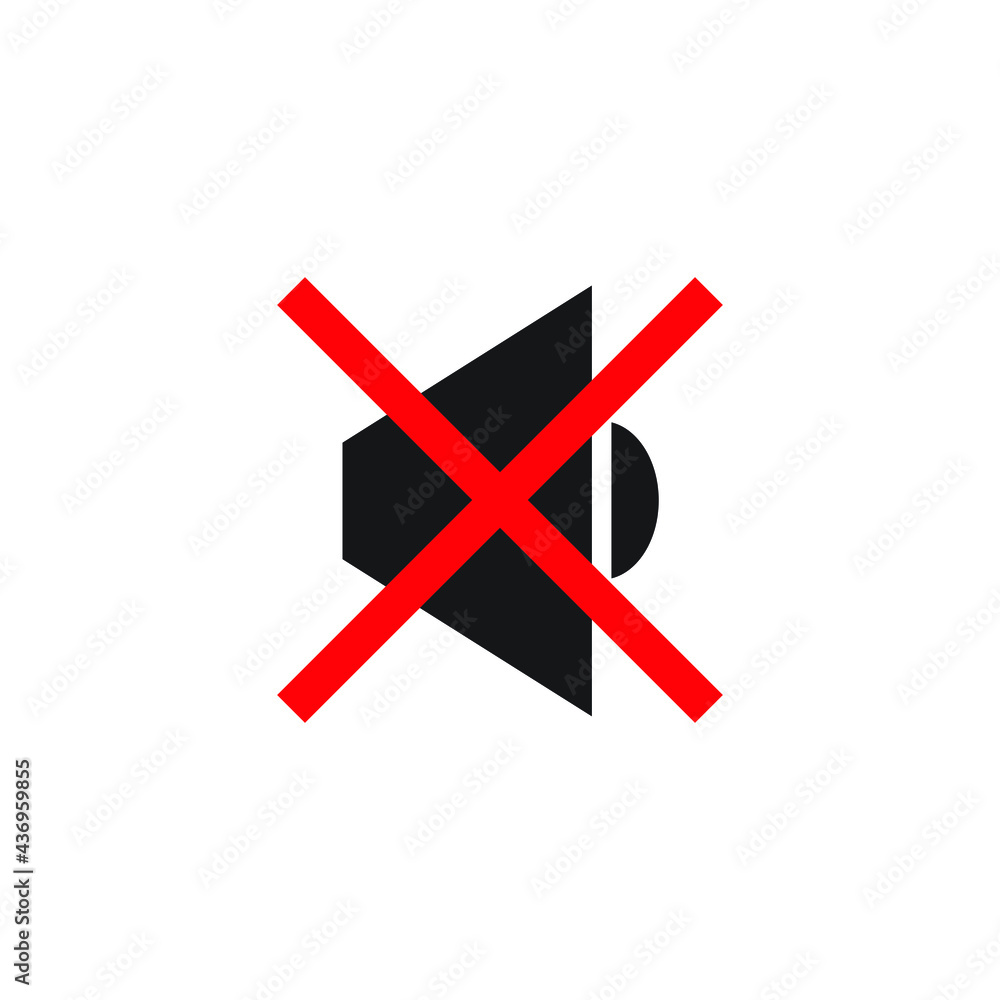 No sound icon design. vector illustration