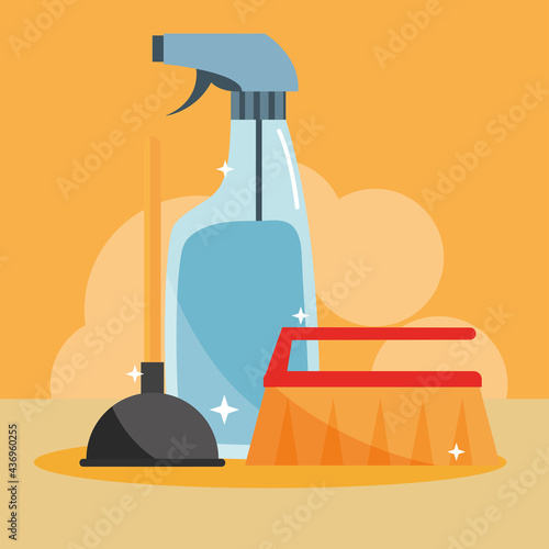 cleaning toilet tools