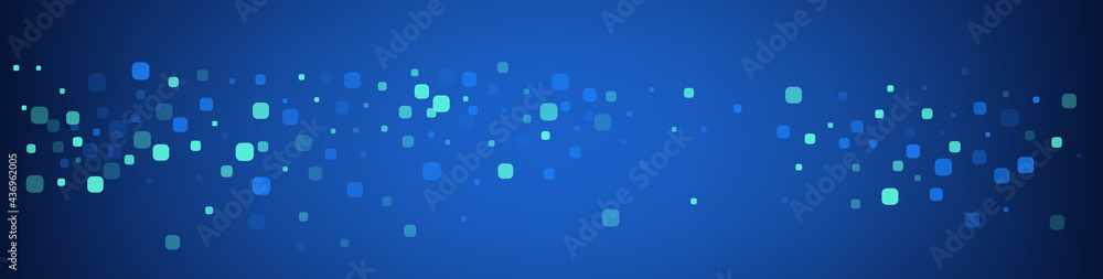 Blue Confetti Celebration Blue Vector Background.
