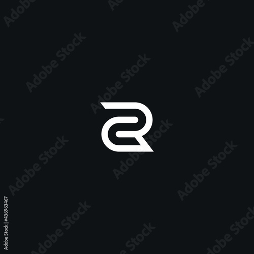 CR RC letter initial logo vector icon illustration