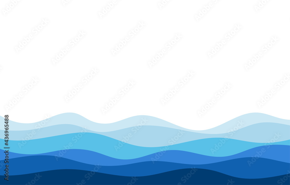 Blue water wave river sea curve lines pattern background banner vector Blue water wave river sea curve lines pattern background banner vector