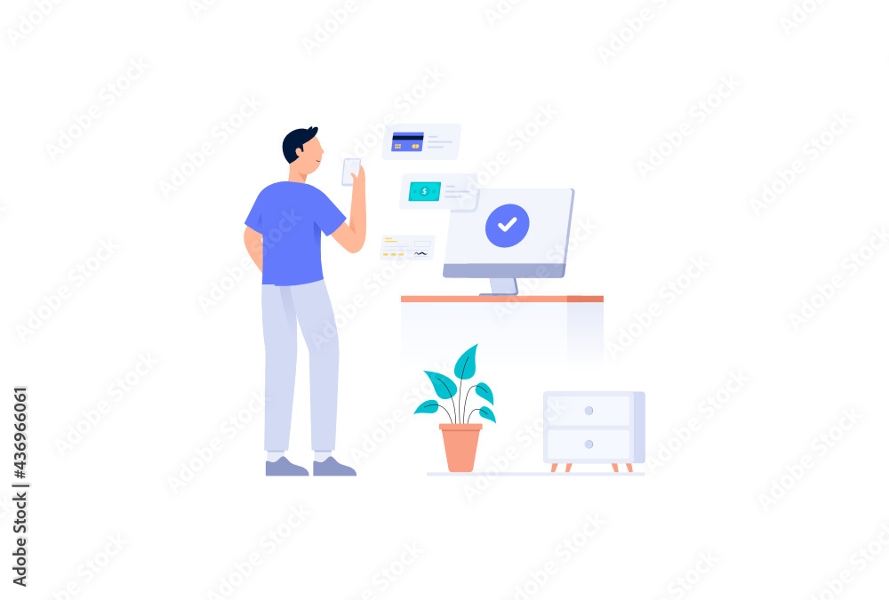 Payment Option Vector Illustration Payment Option Vector Illustration
