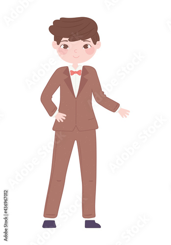 cute groom wedding