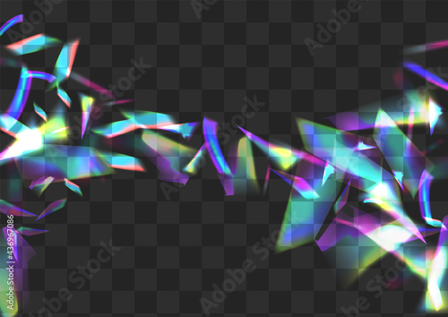 Holo Refraction Vector Transparent Background.