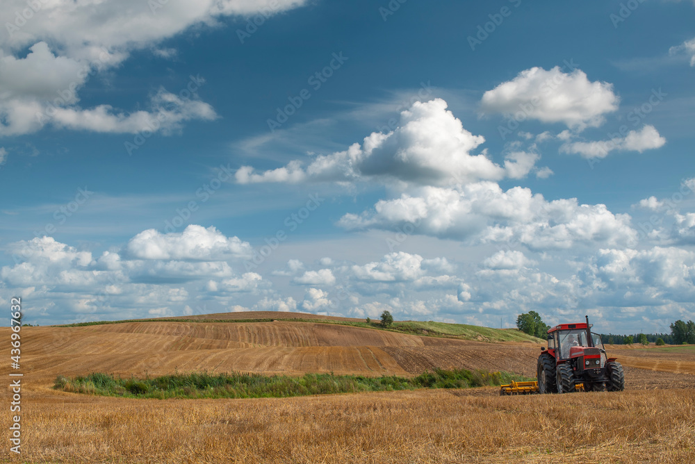 Fototapeta premium Agriculture, Autumn plowing of the earth