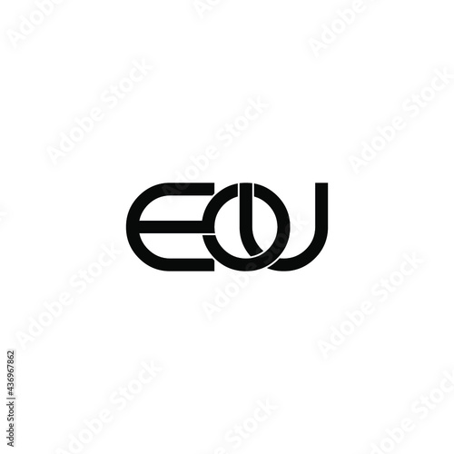 eou letter original monogram logo design photo