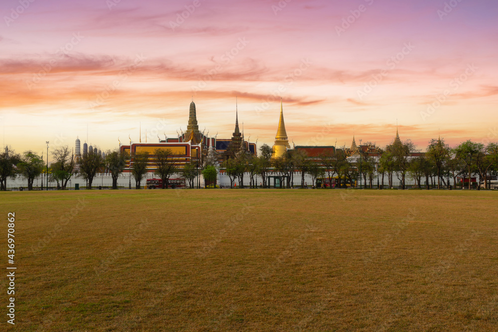 Temple of the Emerald Buddha or Wat Phra Kaew temple, Bangkok