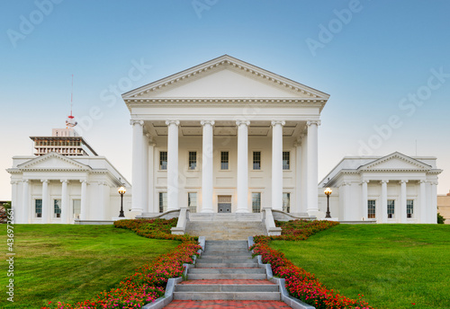 Virginia State Capitol Building with blue sky