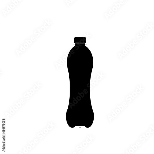 Water Bottles Silhouette Set illustration photo