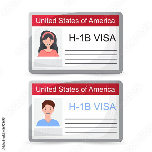H1b Visa USA background, temporary work visa for foreign skilled workers in specialty occupation.