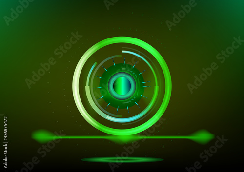 Radar screen future technology innovation abstract backgrounds cyber robot ai hi-tech element digital next generation pattern concept vector illustration EPS10