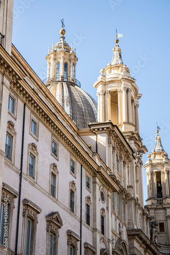 Classical architecture in the old part of Rome, Italy