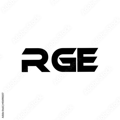 RFE letter logo design with white background in illustrator, vector logo modern alphabet font overlap style. calligraphy designs for logo, Poster, Invitation, etc. photo