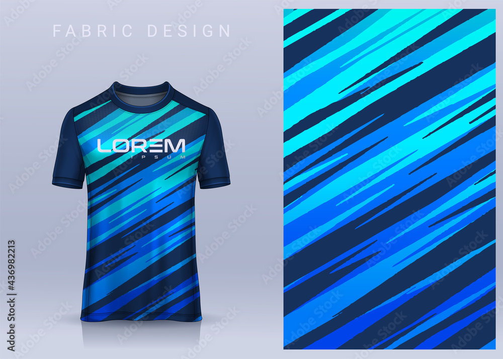 Fabric textile design for Sport t-shirt, Soccer jersey mockup for football club. uniform front view. Fabric textile design for Sport t-shirt, Soccer jersey mockup for football club. uniform front view.