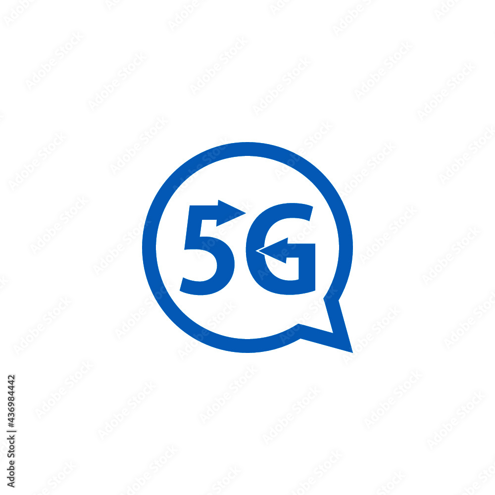5G wireless internet wifi connection icon isolated on white background 5G wireless internet wifi connection icon isolated on white background