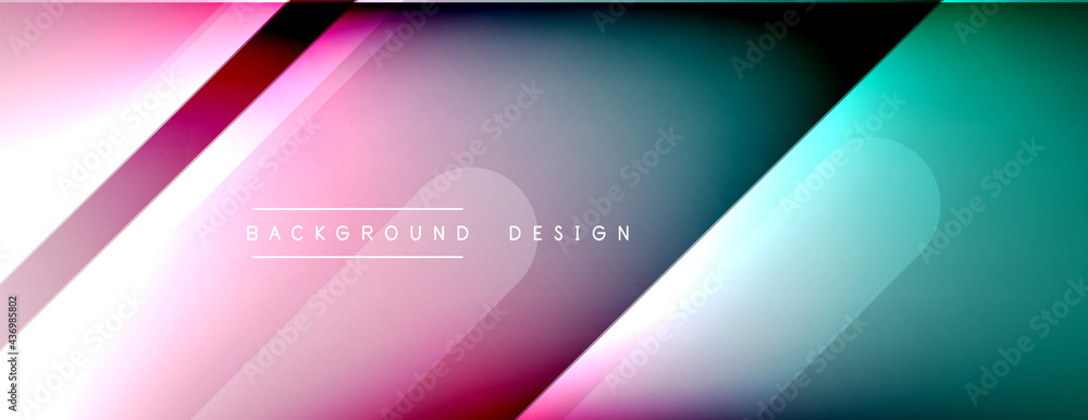 Dynamic lines abstract background. 3D shadow effects and fluid gradients. Modern overlapping forms