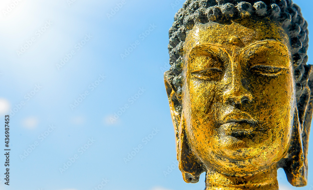 buddha statue in calm rest pose.Shakyamuni Buddha is a spiritual