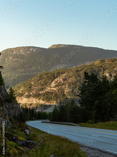 Rv13 near Botnevatnet, Jørpeland, Norway photo