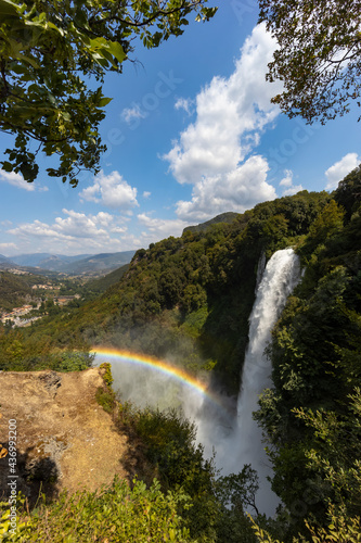 Marmore falls  Cascata delle Marmore  in Umbria region  Italy