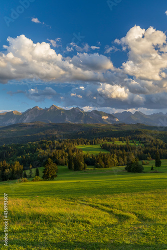 Landscape near Jurgow with High Tatras, Poland © Richard Semik