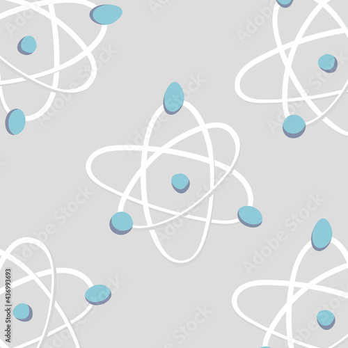 molecules isolated on white background. Substance atom
