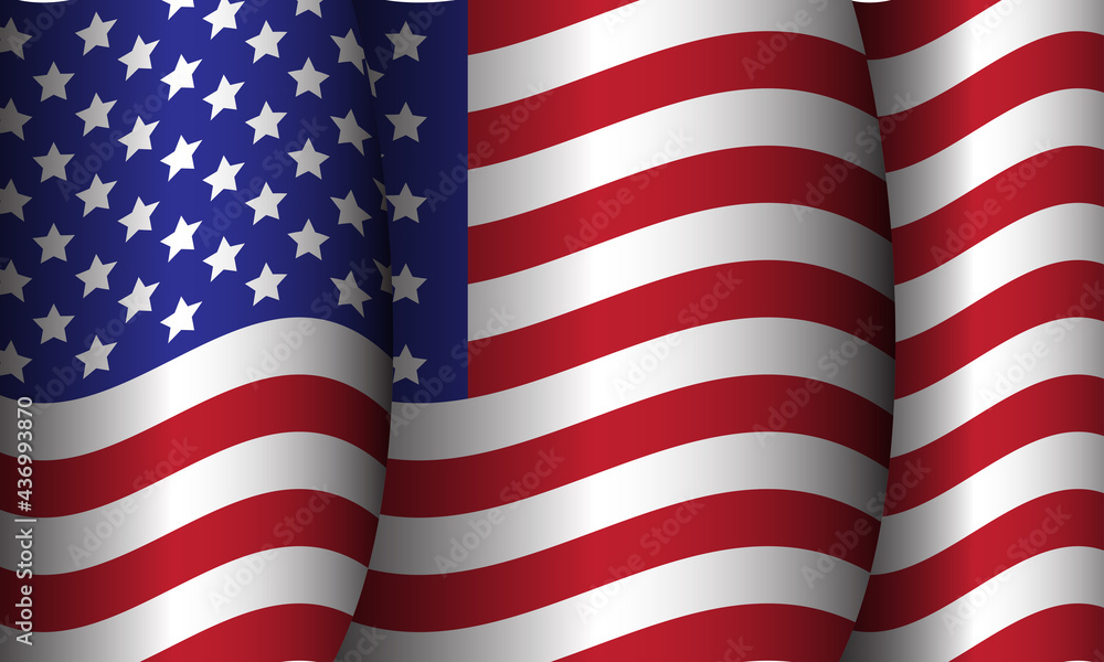 Fototapeta premium american flag illustration background