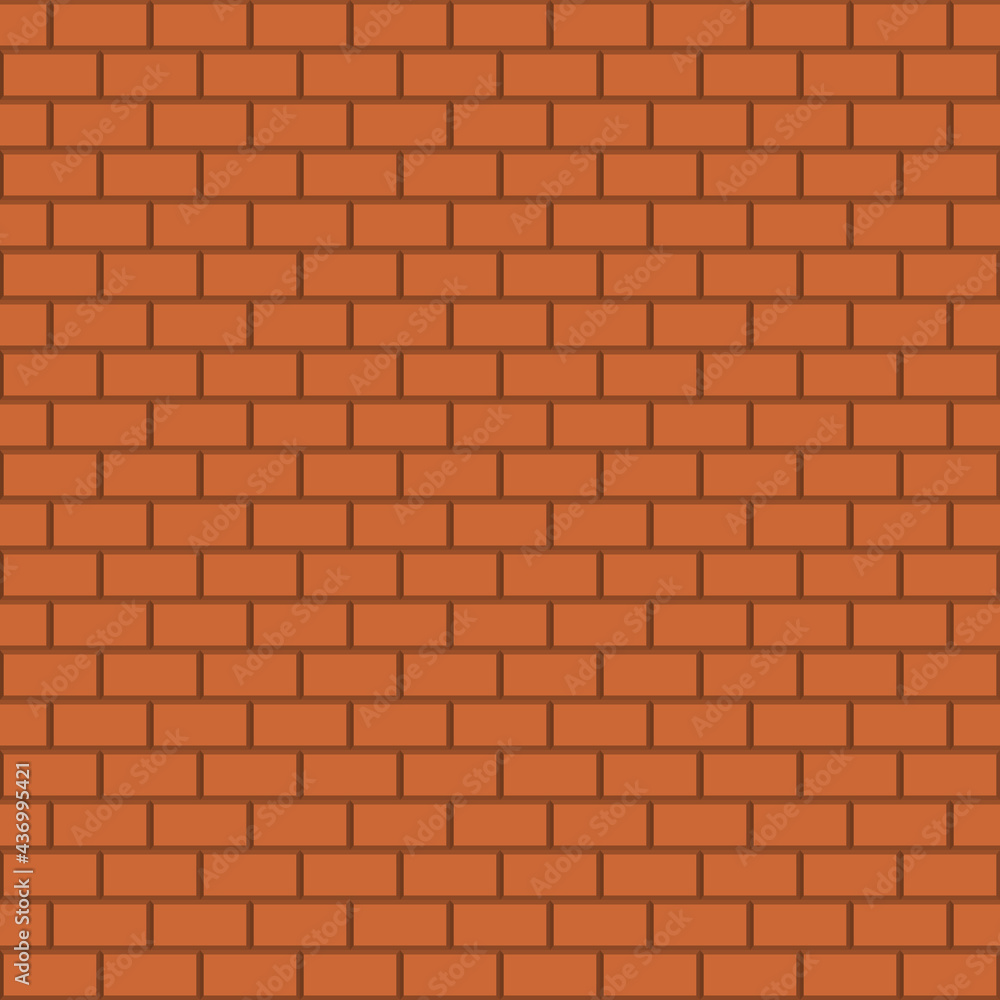 Brown brick wall background. Seamless repeating pattern. Vector illustration. Brown brick wall background. Seamless repeating pattern. Vector illustration.